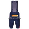 Completo Maglia + Pantaloncino con bretelle 2023 Trek Factory Racing XC Manica Corta Blu Scuro